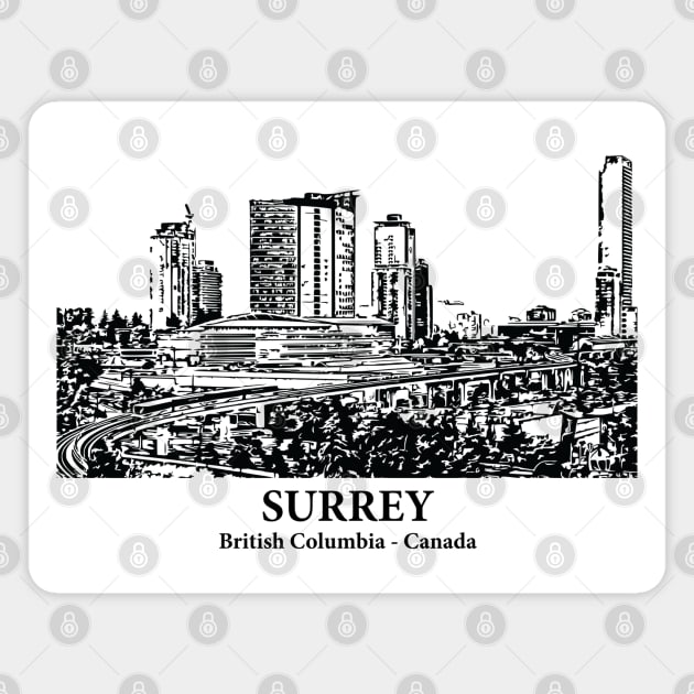 Surrey - British Columbia Magnet by Lakeric